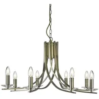 Licht-Erlebnisse LE91454 Pendelleuchte Balve E14 aus Baustahl in Messing