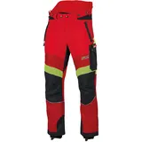 PSS Schnittschutzhose X-treme Breeze Rot/Gelb - 54