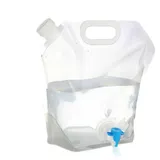 Dubbulon Wasserkanister Faltbar 5L/10L - Wasserbehälter Mit Hahn, Wiederverwendbare Faltwasserkanister Mit Tragegriff, BPA-frei Wasserbeutel, Für Wandern, Camping, Picknick, Grillen