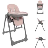 KIKKABOO Kikka boo Kinderhochstuhl Pastello 2 klappbar höhenverstellbar Ablagefach Räder