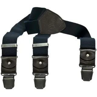 LLOYD Men’s Belts Hosenträger LLOYD-Hosenträger 35 mm Lederrückenteil und Casual-Clips blau