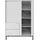 Mirjan24 Vitrine Ozmi 2D2S 104 x 146 x 50 cm Weiß