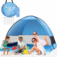 Chwuyi Strandmuschel Pop Up Zelt,Tragbar Extra Light Automatisches Strandzelt