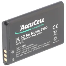 AccuCell Akku passend für Nokia 3109, BL-5C, BL-5CA 1100mAh