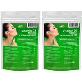 360 Tabletten Vitamin D3 10000IU & Vitamin K2 200mcg MK-7 Menachinon-7