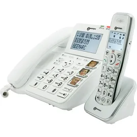 Geemarc AmpliDECT COMBI 295 Combo Seniorentelefon schnurgebunden 30 dB (+Anrufbeantworter+ ) und Zusatz-Dect-Telefon - Deutsche Version