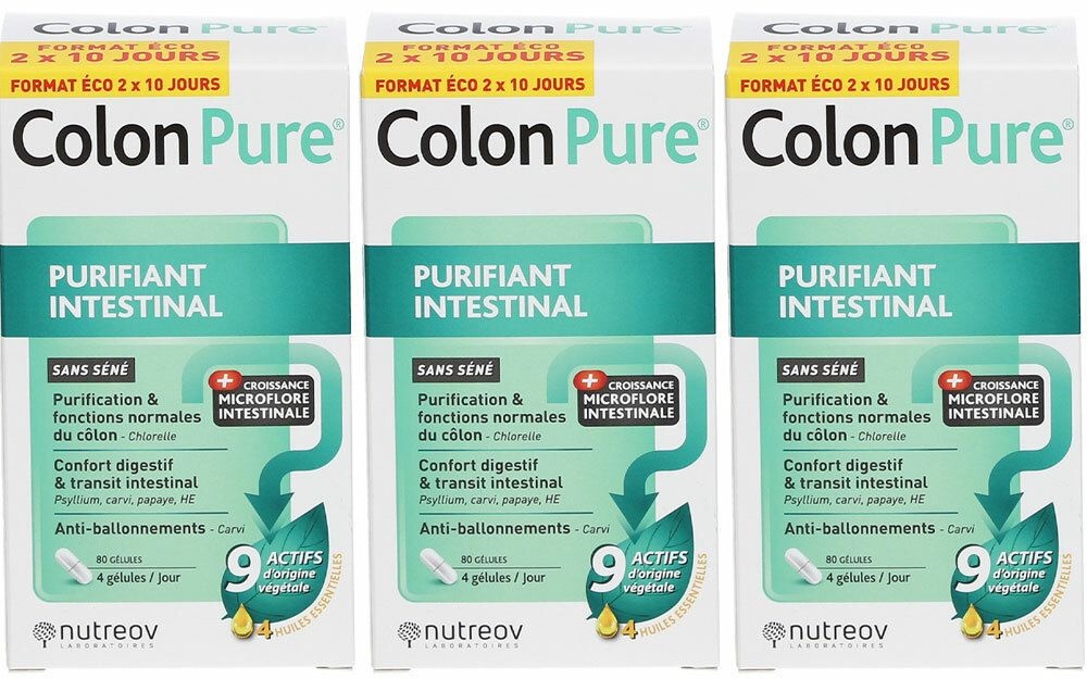 Nutreov Colon Pure® Purifiant intestinal 3x80 pc(s) capsule(s)