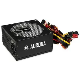 iBox AURORA 600W 14cm fan PSU GAMING (600 W), PC Netzteil, Schwarz