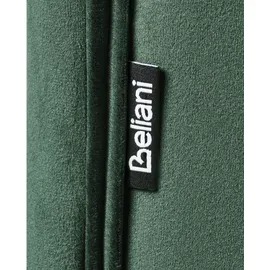 Beliani Esszimmerstuhl 2er Set PISECO Samtstoff Dunkelgrün