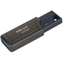 PNY PRO Elite V2 (512 GB, USB-A), USB Stick, Schwarz