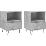 vidaXL Nachtschrank 40 x 35 x 50 cm Betongrau