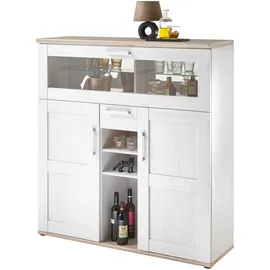 HBZ Romance Barschrank 128x136x42 weiß