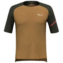 Salewa Vento Alpine Merino Kurzarm-t-shirt Golden Brown S