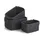 Zeller Aufbewahrungskorb-Set 3-tlg. Papiergeflecht 24 x 18 x 13 cm schwarz