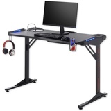 BEGA OFFICE Schreibtisch »BC3110«, inkl. RGB-LED Farbwechselbeleuchtung USB Station schwarz