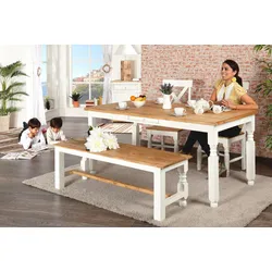 Esstisch, Küchentisch, weiß, Shabby Chic, Landhausstil, aus Mexiko