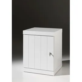 Vipack VIPACK, weiß, B:44cm H:55cm T:40cm, Schränke, Nachtschrank, Nachtkonsole rechts oder links anstellbar, mit 1 Drehtür, Ausf. Weiß