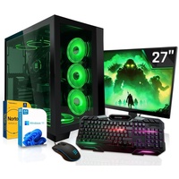 SYSTEMTREFF Gaming Komplett PC - Core i7 13700F - Nvidia GeForce RTX 4060 8GB - 32GB DDR4 - 1TB M.2 SSD (NVMe) MSI Spatium + - 27 Zoll TFT - Desktop