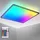 B.K.Licht - LED Deckenlampe mit indirektem Licht, Fernbedienung, RGB+W schwarz
