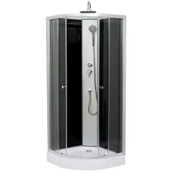 Aloni Komplette Duschkabine Komplettdusche Komplettkabine Eckdusche 90x90cm