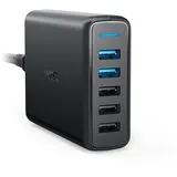 Anker PowerPort Speed 63W Quick Charge 3.0 5-Port USB Ladegerät USB schwarz