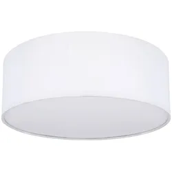 LED Deckenleuchte, Textil, weiß, 30 cm