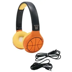 LEXIBOOK Basketball 2-in-1 Bluetooth®- und Kabelanschluss, faltbare Kopfhörer mit sicherer Lautstärke