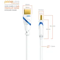 Primewire 8k HDMI-Kabel 2.1, Ultra HD Highspeed 4K 60Hz,