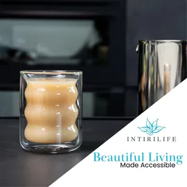 Intirilife Doppelwandiges Teeglas 0,19 l 4-tlg.