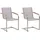 Beliani Gartenstuhl Polyester Beige 2er Set