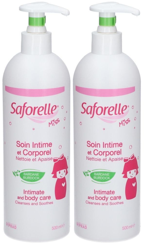 Saforelle® Miss Soin Intime et Corporel 2x500 ml produit(s) démaquillant(s)