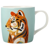 Maxwell & Williams DX0917 Kaffee-Tasse Tiger 420 ml – Porzellan bauchig – mit buntem Tier-Motiv, in Geschenkbox