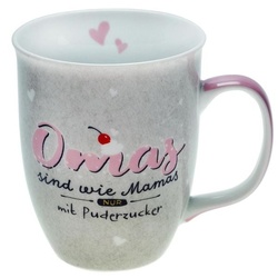 Tasse ‚Omas sind wie Mamas nur mit Puderzucker‘