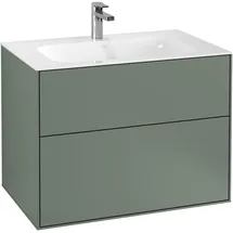 Villeroy & Boch Waschtischunterschrank 2 Auszüge 79,6 x 59,1 x 49,8 cm Grün Matt