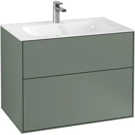 Villeroy & Boch Waschtischunterschrank 2 Auszüge 79,6 x 59,1 x 49,8 cm Grün Matt