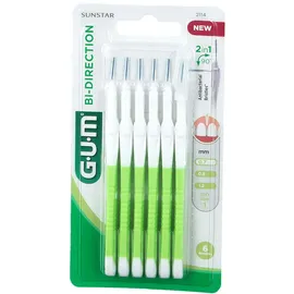 sunstar GUM Bi-Direction Interdentalbürste 0,7 mm grün 6 St.