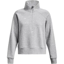 Under Armour Rival Fleece 1/2-Zip Sweatshirt Damen 012 mod gray light heather/white M