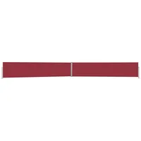VidaXL Ausziehbare Seitenmarkise 140x1200 cm Rot