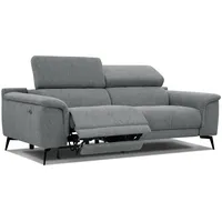 RELAXSOFA FIERO 3-Sitzer mit 1 Relaxfunktion, grau