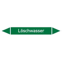 Rohrleitungskennzeichen Löschwasser - 100x15 mm Folie selbstklebend