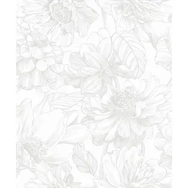 Art for the home Vliestapete ART FOR THE HOME "Soft Blush Dahlia", grau, B:0,53m L:10m, Vlies, Tapeten, Grau - 53x10m