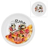 VAN WELL 2er Set Van Well Pizzateller Küchenchef Dekor 30,5 cm