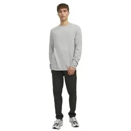 JACK & JONES Hill Knit Pullover Light Grey Melange L