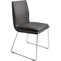 K+W Komfort & Wohnen Esszimmerstuhl "Creso", 50x88x55 cm, Leder Longlife Bronco: Metall, braun (schoko), Küchenstühle (97443924-0)