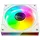 Mars Gaming MF-3DPROX2, Kit 2x PWM 120mm Lüfter, ARGB Triple Infinity Mirror 360° Beleuchtung, PWM-Steuerungssystem, FDB-Lager, PC-Lüfter mit voller ARGB-Kompatibilität, Weiß