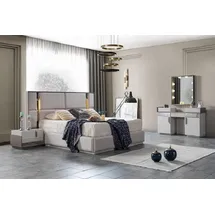 JV Möbel Komplettset Designer Schlafzimmer Schlafzimmermöbel Set Komplettangebot 4tlg.