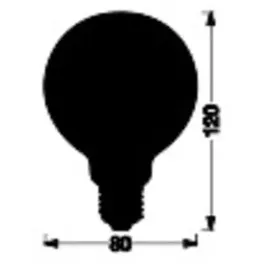 LEDVANCE SMART+ wifi LED-Lampe, Gold-Tönung, 8W, 650lm, Kugel-Form mit 80mm Durchmesser & E27-Sockel, regulierbares Weißlicht (2200-5000K),