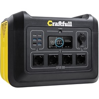Craftfull Powerstation Adventure CP-2400, 2232 Wh, 2400 Watt, Lithium-Akku, 230-V-Steckdosen, USB