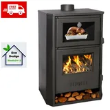 Kaminofen, Holzofen Wasserführend mit Backfach Balkan Energy, Modell Suzana, 11.6kW - 17.5kW