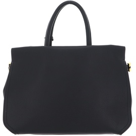 Coccinelle Blue Soft Handbag Grained Leather Noir